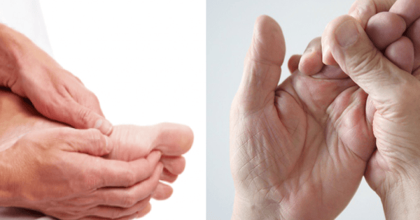 Chân tay bị sưng tấy, có dấu hiệu tê yếu là một trong những dấu hiệu thường gặp nhất của cục máu đông.
