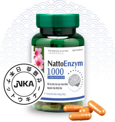 Thuốc NattoEnzym 1000 trong việc ngăn ngừa máu đông chống đột quỵ - Viên NattoEnzym 1000